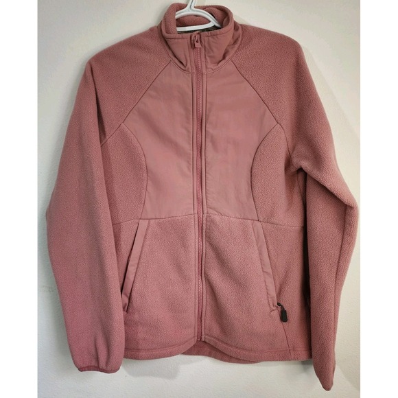 all in motion Jackets & Blazers - All In Motion Women's PolarTec Fleece Jacket Pink Full‎ Zip Medium M Outdoor